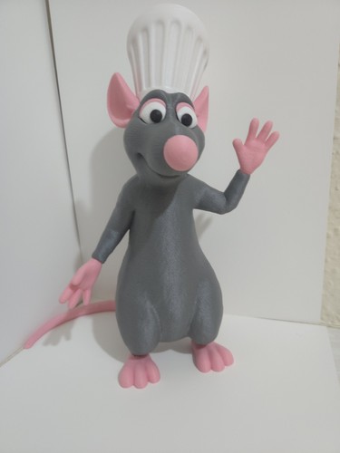 Printed chef rat figure - chef,