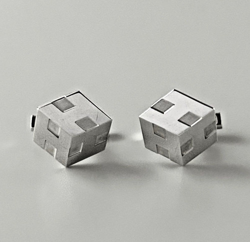 Hermès geometric cufflinks - geometric,