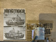 Tamiya 1/16 King Tiger Motorised Not R/c Spare Parts Present.