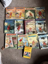 Collection Of Rupert Bear Annuals