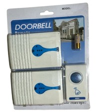 100M Range Chime LED Door Bell 32 Tune Songs Remote Control Double Bell Wireless