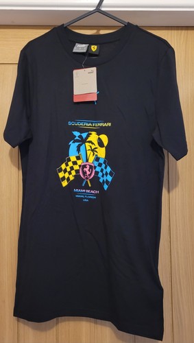 Ferrari black puma shirt - ferrari,