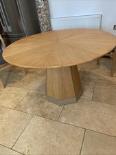 Quality Large John Lewis Circular Wooden Dining Table 120cm