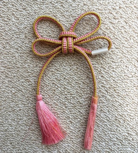Pink and gold japanese - and, hair