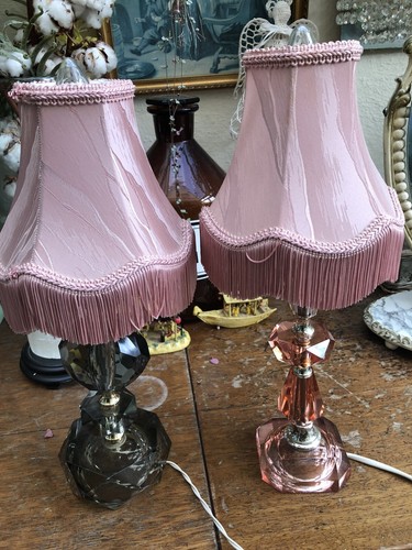 Vintage pair glass bodied - pair,