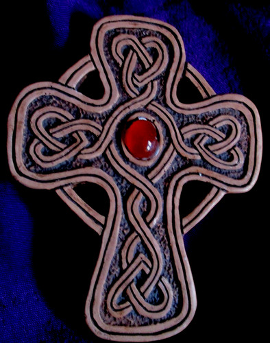 Celtic cross plaque high - a,