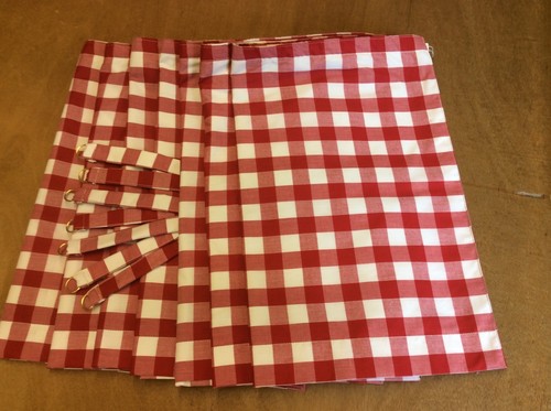 Gingham fabric both - fabric, sides