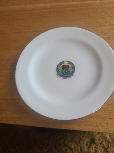 Swan china with crest - swan,