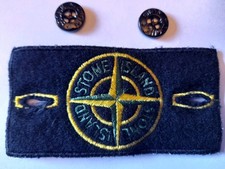 Stone Island Italy Original Compass Badge Patch plus 2 x Buttons Authentic  # 3