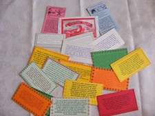 FORTUNE TELLER MACHINE CARDS X 18 PLUS FORTUNE TELLER FISH