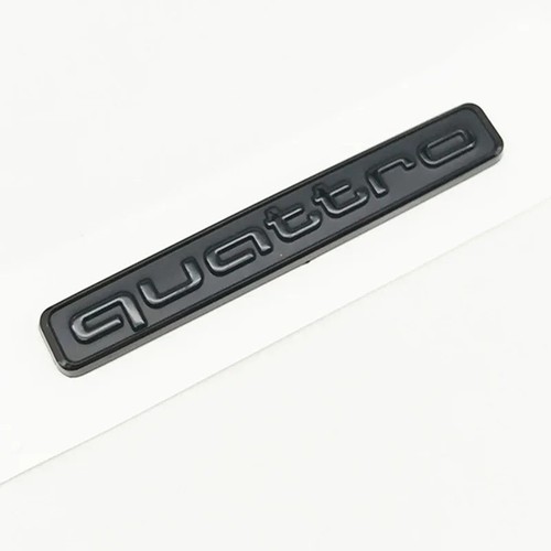 Black quattro rear - boot, badge