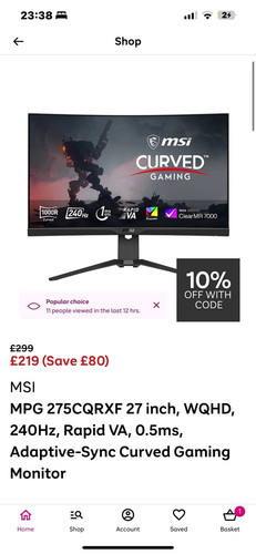 Msi mpg 275cqrxf - 275cqrxf, curved