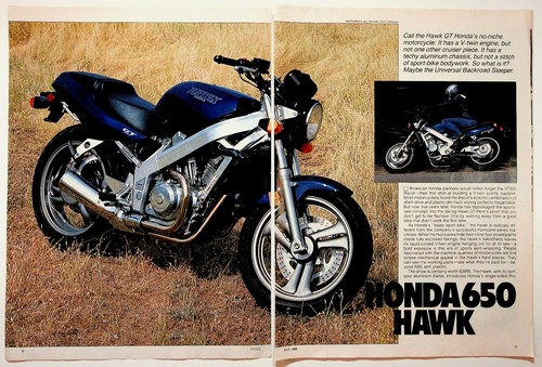 Honda 650 hawk twin - honda, v-twin