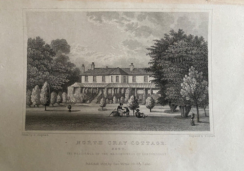 1828 antique print - antique, north