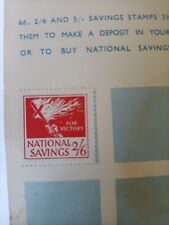 Commemorative Memorabilia - 1941 Vermillion National Savings Stamp