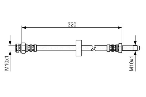 Flexible brake hose 987 476 - brake, 1
