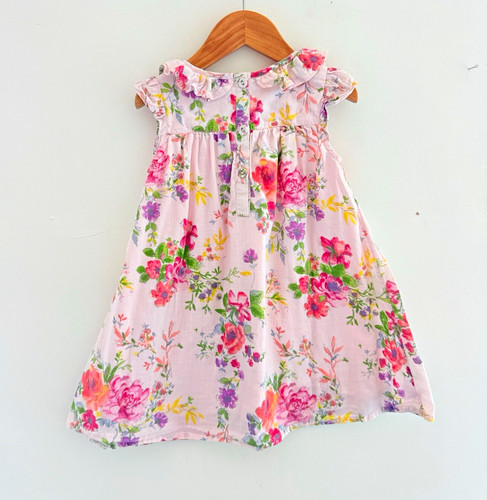 Next girls pink floral cotton - floral,