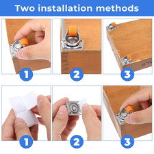 Small Caster Wheels 8 Pcs Swivel Casters Wheel Soft Mini Rubber Caster...