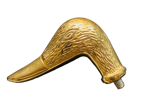 Brass duck walking stick head - stick,