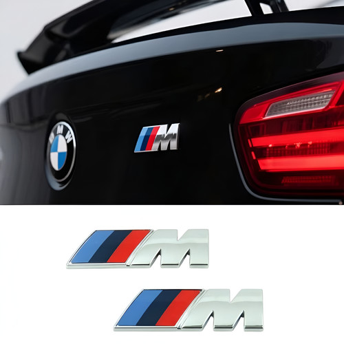 Bmw sport emblem chrome - m,