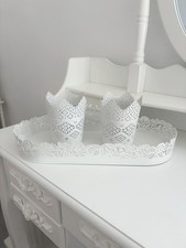 ikea white lace shabby chic