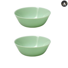 IKEA OFTAST Green Glass Dining Set Plates & Bowls Microwave Dishwasher Safe