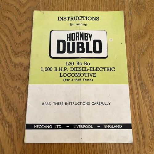 Hornby dublo l30 loco - hornby, bo-bo