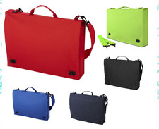 Kids School Book Bag Reading Document Folder With Shoulder Strap 5 Colours Bulk