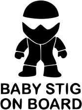 Baby Stig On Board Decal 20cm