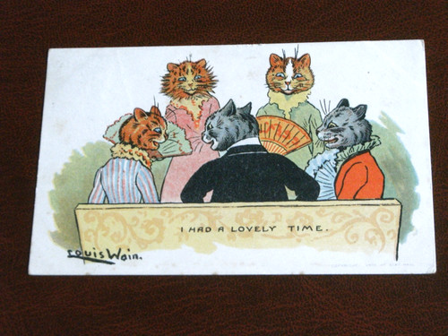 Original louis wain signed - ,