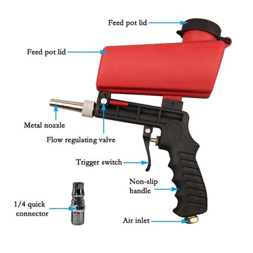 Air sandblasting gun - sandblasting,