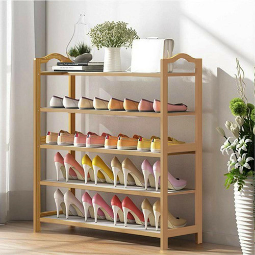 Bamboo shoe footwear rack - bamboo,