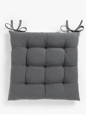 John Lewis Seat Pad x 2 dark grey