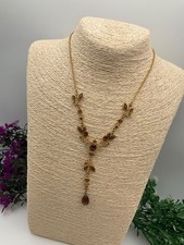 Unique charm necklace goldtone