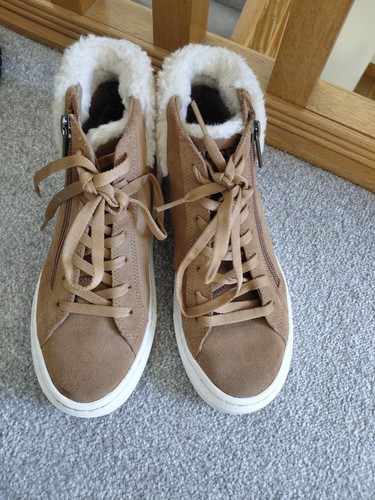 Girls brown suede size lace - brown,