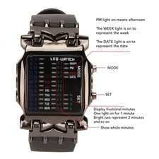 Binary watch crab shape - watch,