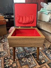 Vintage 1950s Flip Top Sewing Box