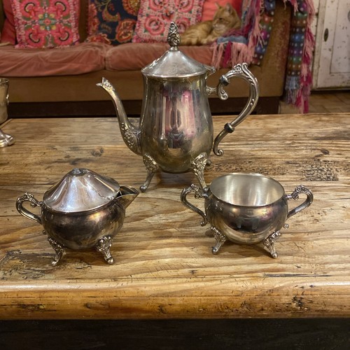 Antique silver plated tea - plated,