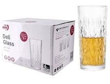 6 x Deli Glass 330ml Crystal