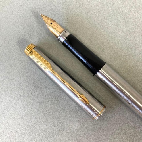 Parker fountain pen silver - pen,
