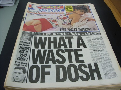 Vintage daily sport newspaper - vintage,