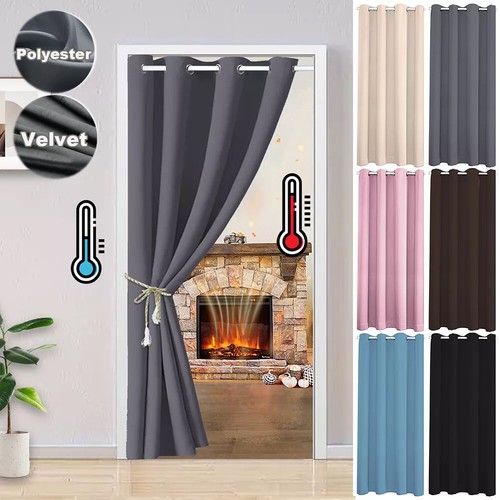Blackout door curtains thermal - blackout,