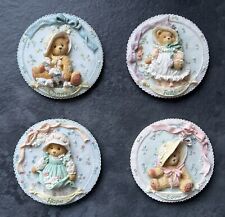 Cherished Teddies - 1994 - X4 Wall Hangings - Hope, Faith, Charity & Love