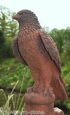 Hawk Roof finial 90° angled stone ridge tile bird 59cmH