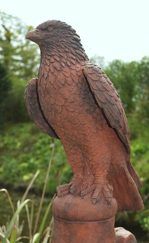 Hawk roof finial angled - hawk,