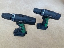 Pair of Hitachi DV 18DCL2 Cordless 18V Hammer Drill Driver, not working