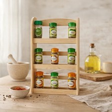 3 Tier Wooden Spice Rack