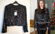 Zara Black Sequin Shard