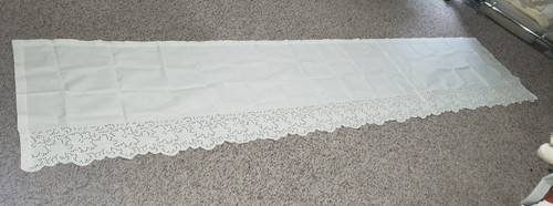 White linen altar table - white,