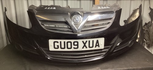 Vauxhall corsa black front - d,